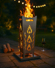 Lade das Bild in den Galerie-Viewer, Feuerkorb FireDesire Grill Pro 80cm + Grillplatte + Ascheschale
