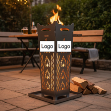 Lade das Bild in den Galerie-Viewer, Personalisierter Feuerkorb FireDesire 80cm inkl. Ascheschale
