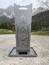 Lade das Bild in den Galerie-Viewer, Feuerkorb FireDesire Grill Pro 80cm inkl. Ascheschale