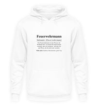 Lade das Bild in den Galerie-Viewer, Feuerwehrmann Substantiv - Hoodie