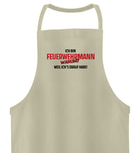 Lade das Bild in den Galerie-Viewer, Ich bin ein Feuerwehrmann - Hochwertige Grillschürze
