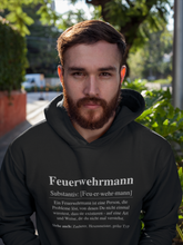Lade das Bild in den Galerie-Viewer, Feuerwehrmann Substantiv - Hoodie