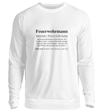 Lade das Bild in den Galerie-Viewer, Feuerwehrmann Substantiv - Sweatshirt