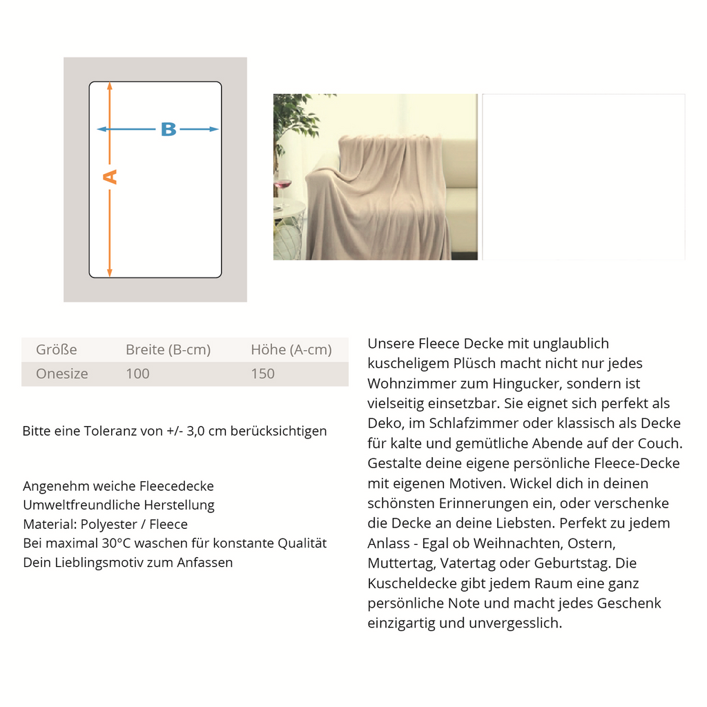 Kein Feuer zu heiß - Fleecedecke