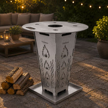 Lade das Bild in den Galerie-Viewer, Feuerkorb FireDesire Grill Pro 80cm + Grillplatte + Ascheschale
