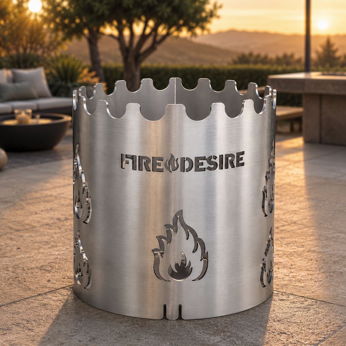 WOK-Aufsatz Edelstahl FireDesire