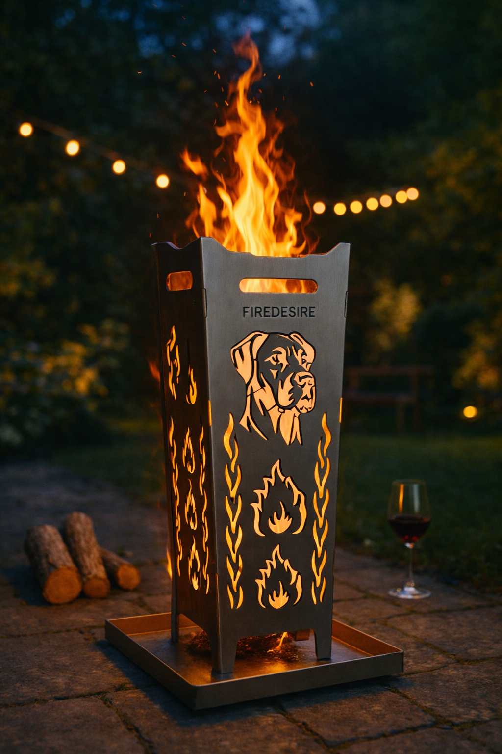 Feuerkorb Dogge 80cm inkl. Ascheschale