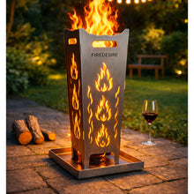 Lade das Bild in den Galerie-Viewer, Personalisierter Feuerkorb FireDesire Grill Pro 80cm + Grillplatte + Ascheschale
