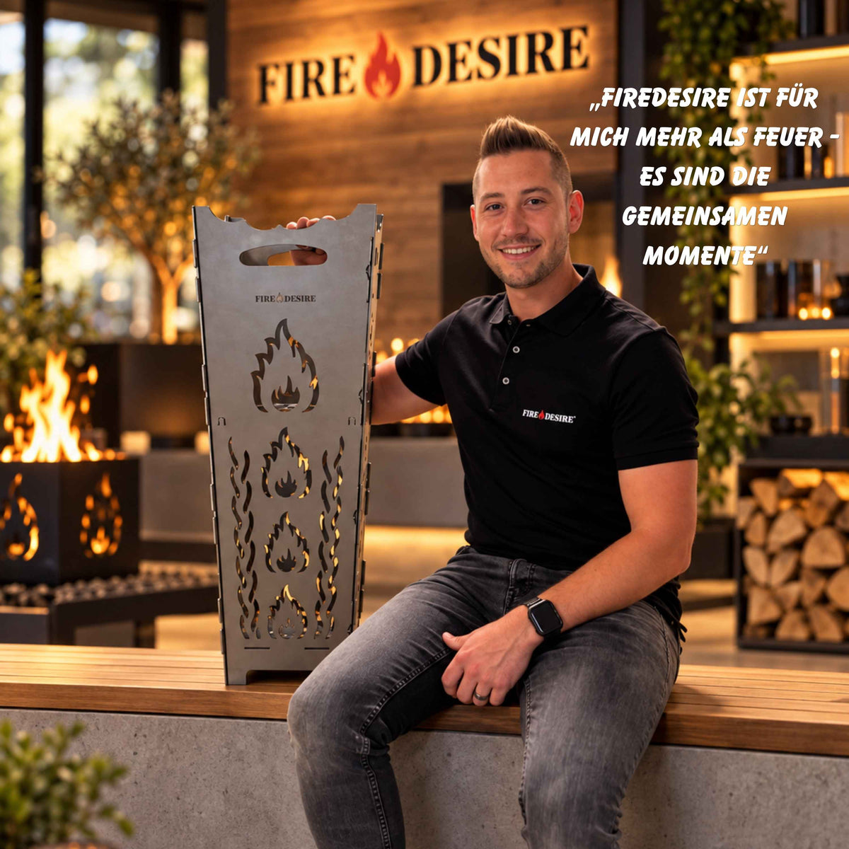 Feuerkorb FireDesire 80cm inkl. Ascheschale