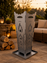 Load image into Gallery viewer, Personalized Fire Pit FireDesire Grill Pro 80cm + Grill Plate + Ash Bowl
