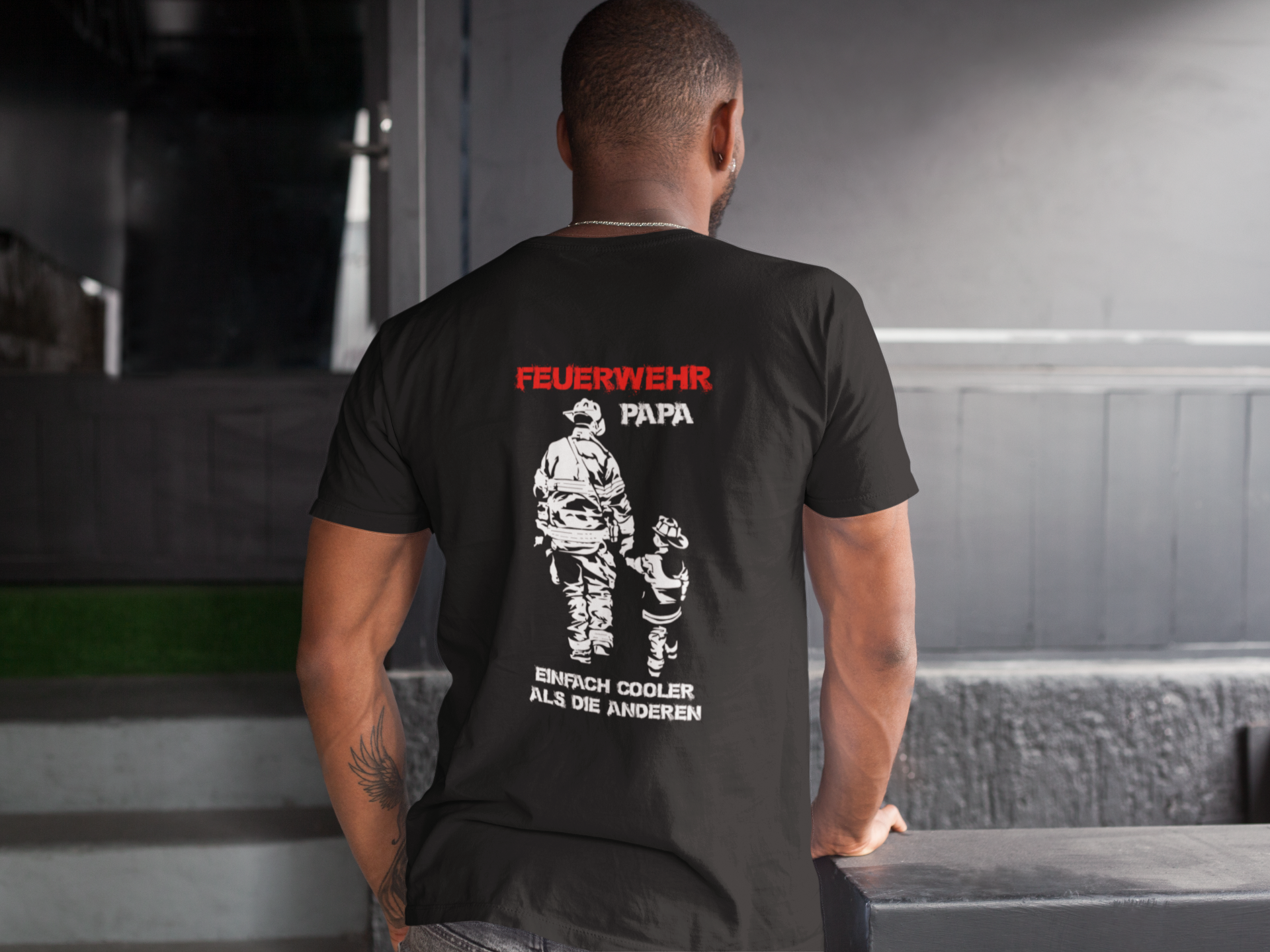 Feuerwehrpapa - T-Shirt