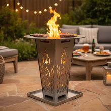 Load image into Gallery viewer, Fire basket FireDesire Grill Pro 80cm + griddle + ash pan
