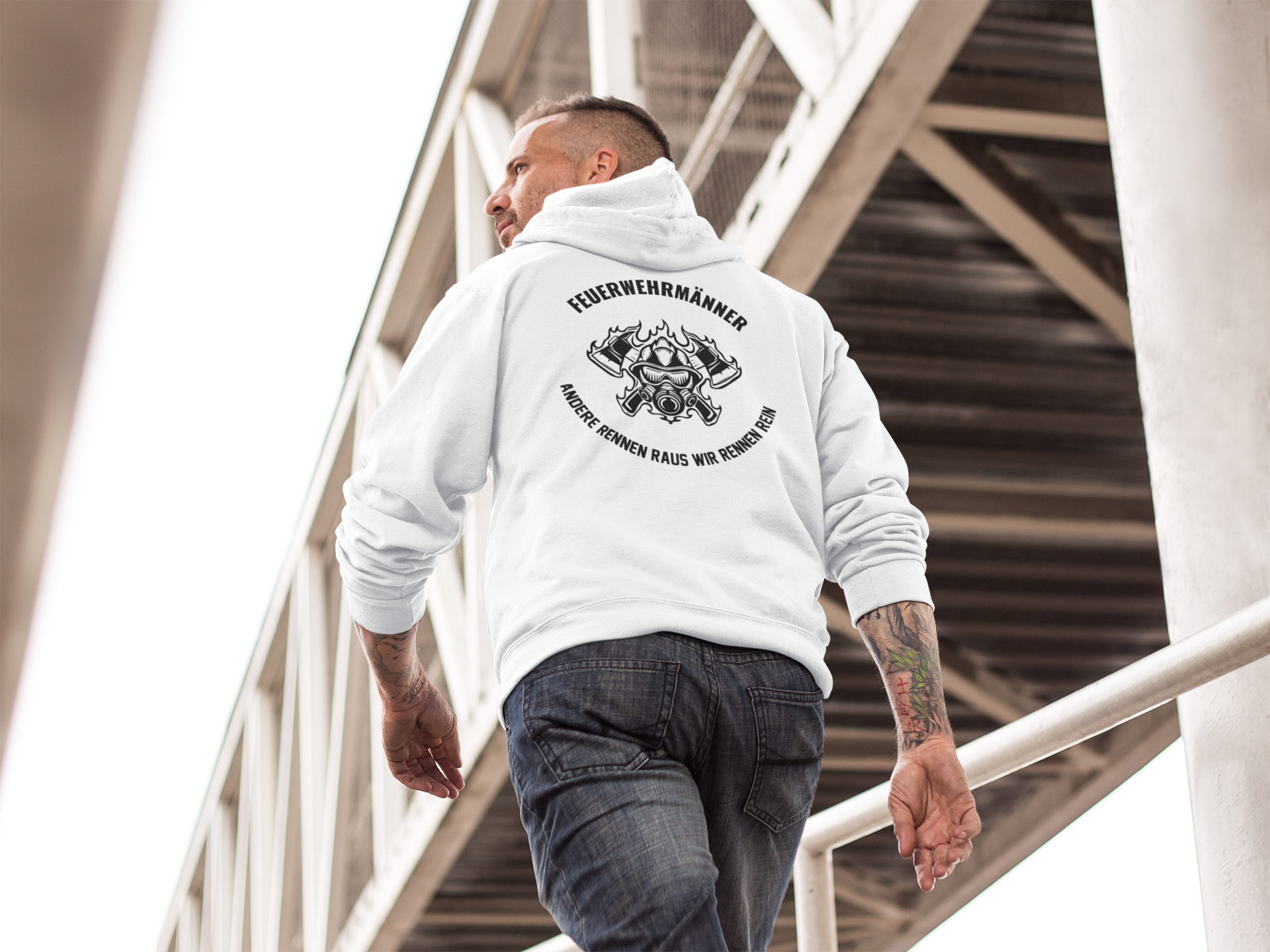Andere rennen raus Back - Hoodie