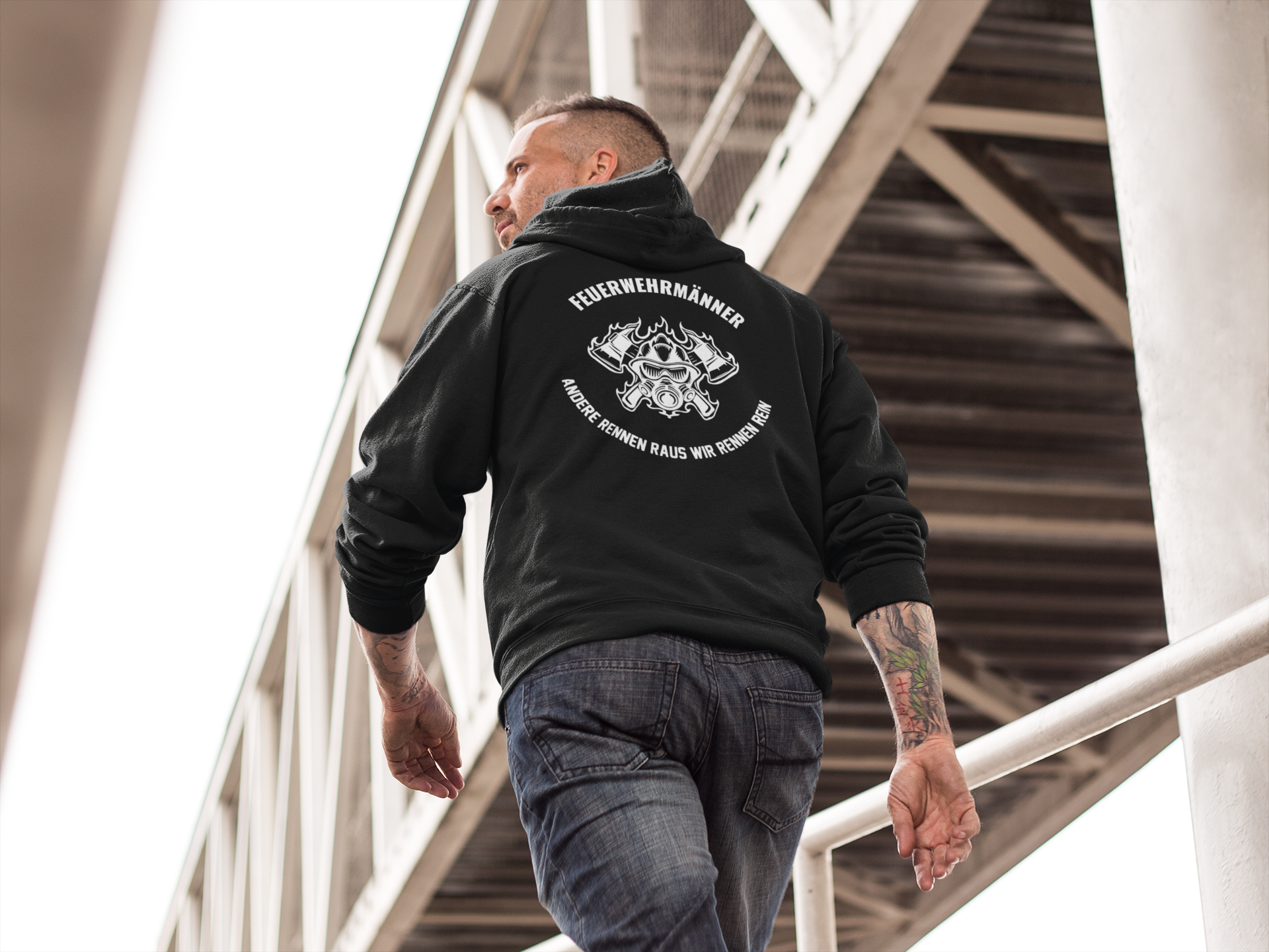 Andere rennen raus Back - Hoodie