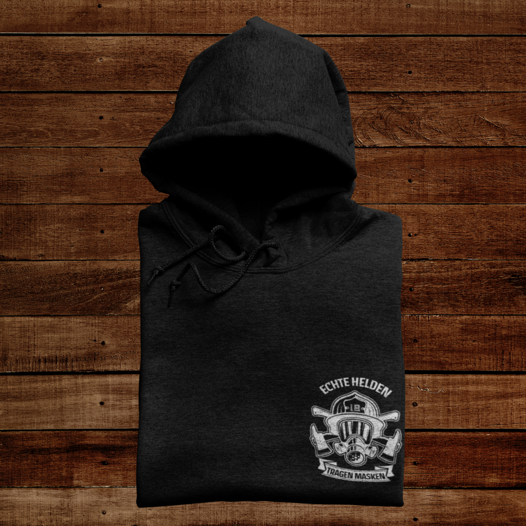 Echte Helden tragen Masken - Hoodie