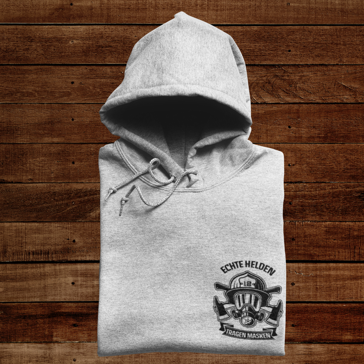 Echte Helden tragen Masken - Hoodie