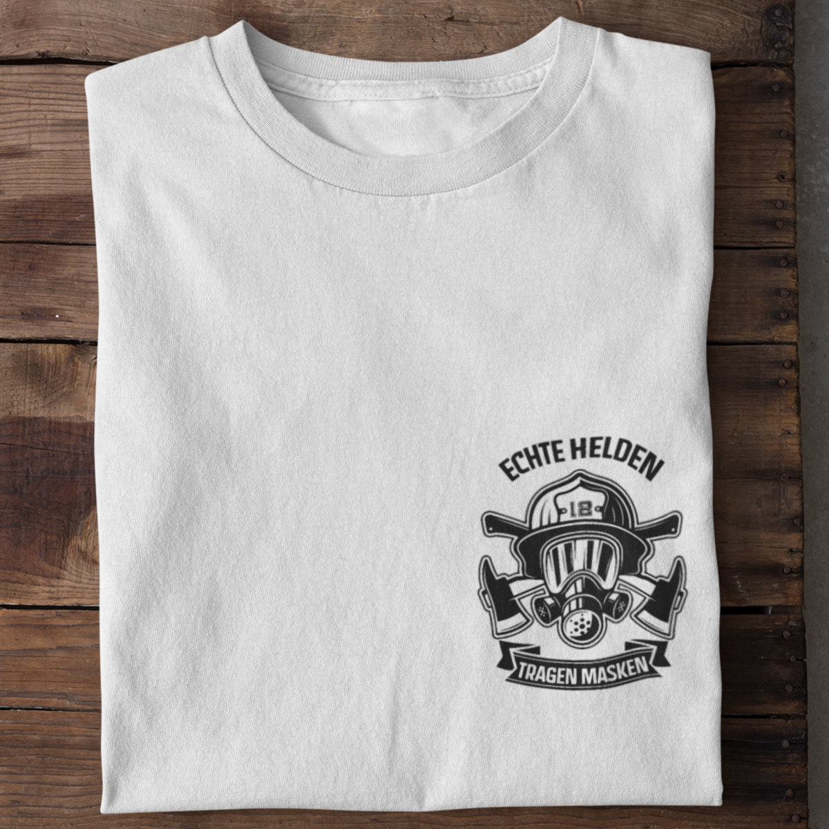 Echte Helden tragen Masken - T-Shirt