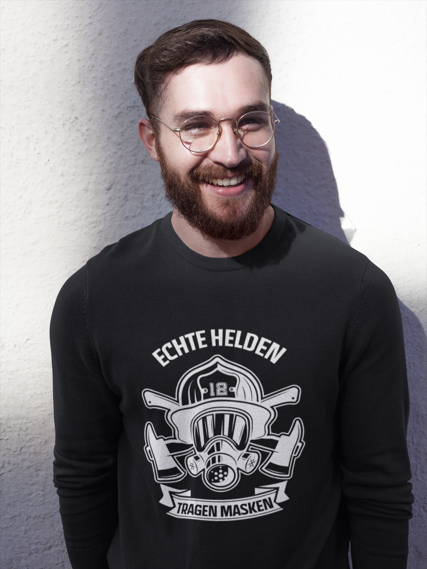 Echte Helden tragen Masken - Sweatshirt