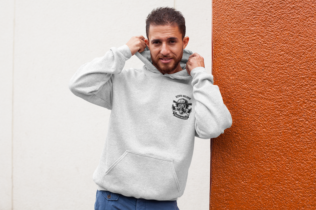 Echte Helden tragen Masken - Hoodie