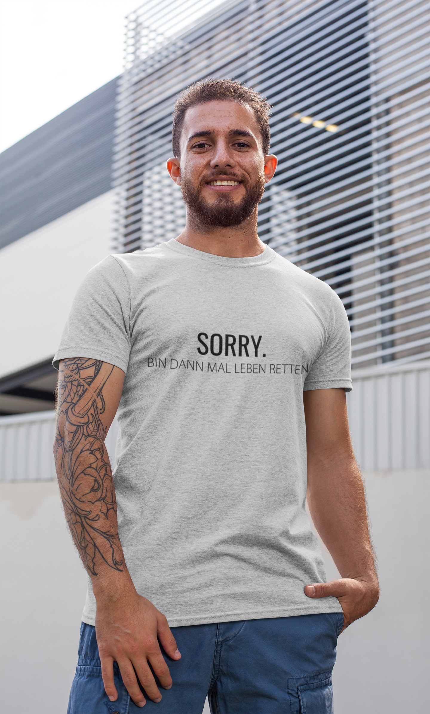 Sorry - bin dann mal Leben retten - T-Shirt