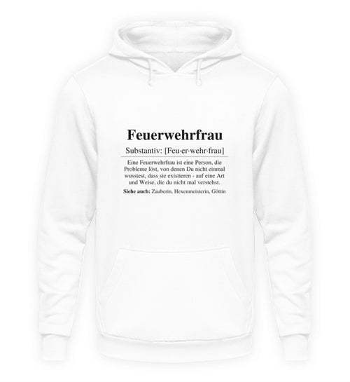 Feuerwehrfrau Substantiv - Hoodie