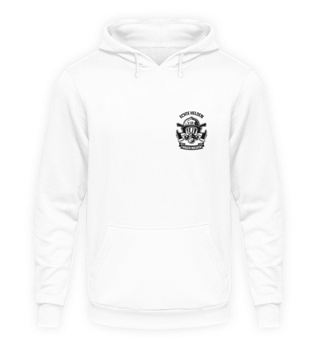 Echte Helden tragen Masken - Hoodie