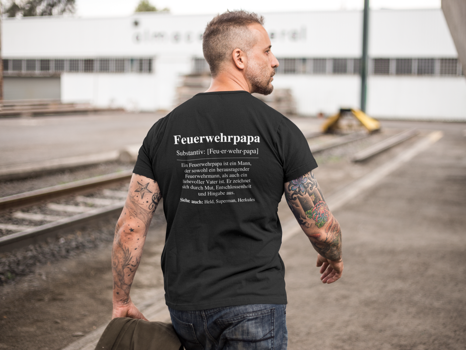 Feuerwehrpapa - T-Shirt